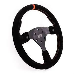 14 in Wheel Black Suede 6-Bolt Aluminum