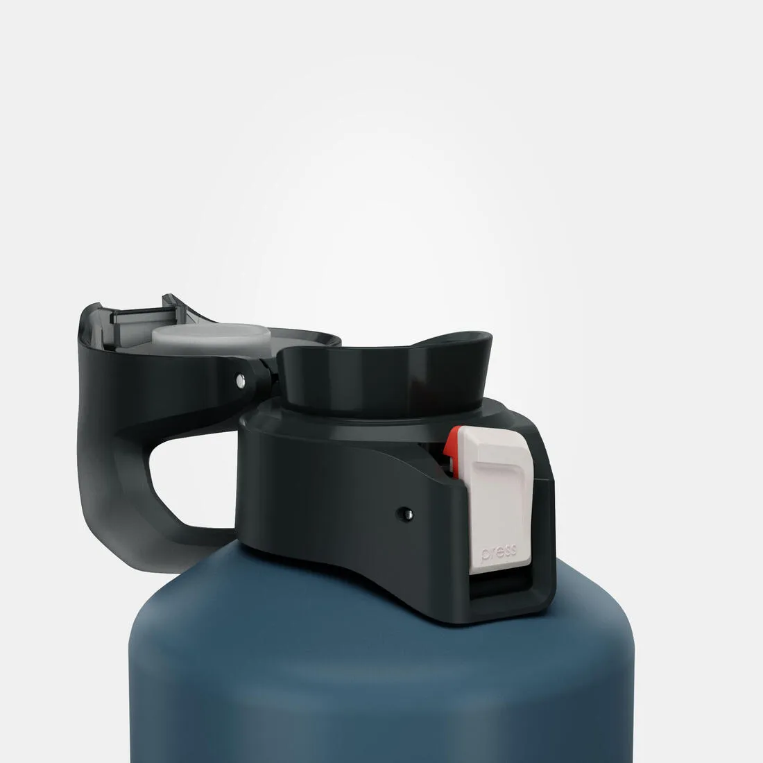 1.5L aluminium flask with quick-open cap for hiking