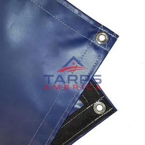 18 oz Heavy Duty Blue Coated Vinyl Tarp by AtlasShield®