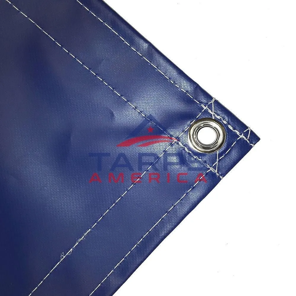 18 oz Heavy Duty Blue Coated Vinyl Tarp by AtlasShield®