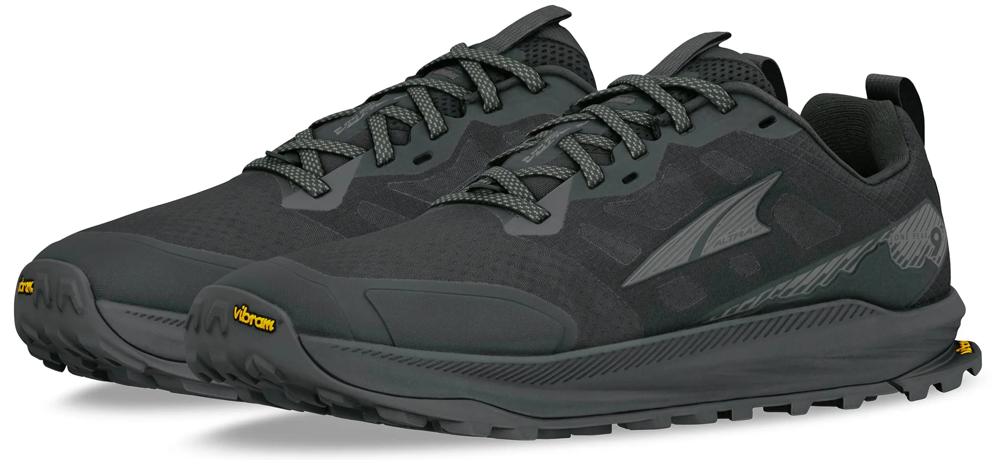 Altra Lone Peak 9  WIDE FIT Mens Trail Running Shoes - Black