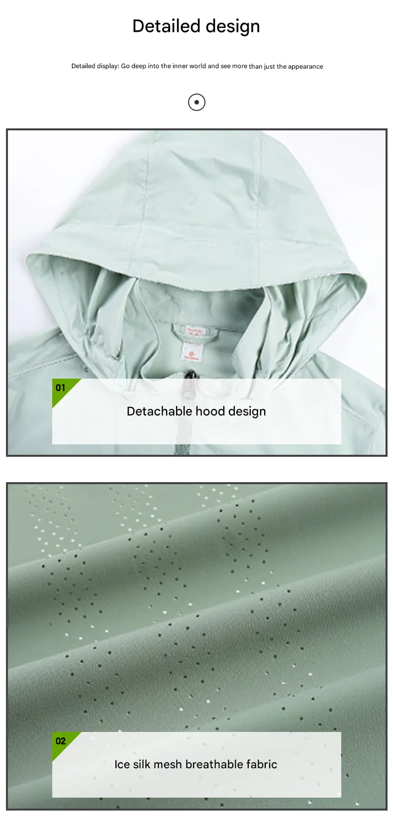 ANNIOU UPF100  Lightweight Sun Protection Jacket