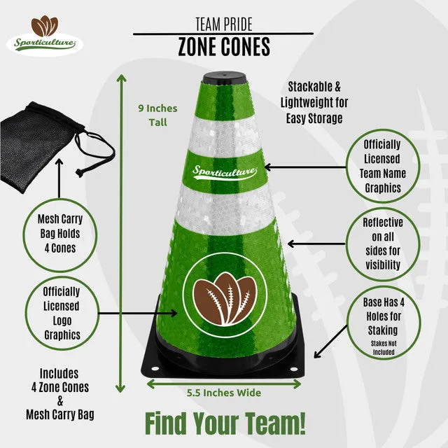 Arizona Cardinals Zone Cones 4 Pack