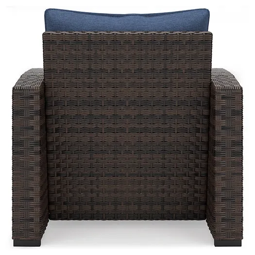 Ashley Express - Windglow Outdoor Loveseat and 2 Chairs with Coffee Table