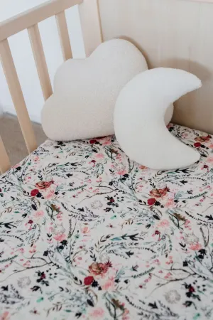 Bambella 2-in-1 Waterproof Cot Sheet & Mattress Protector | Wildflowers