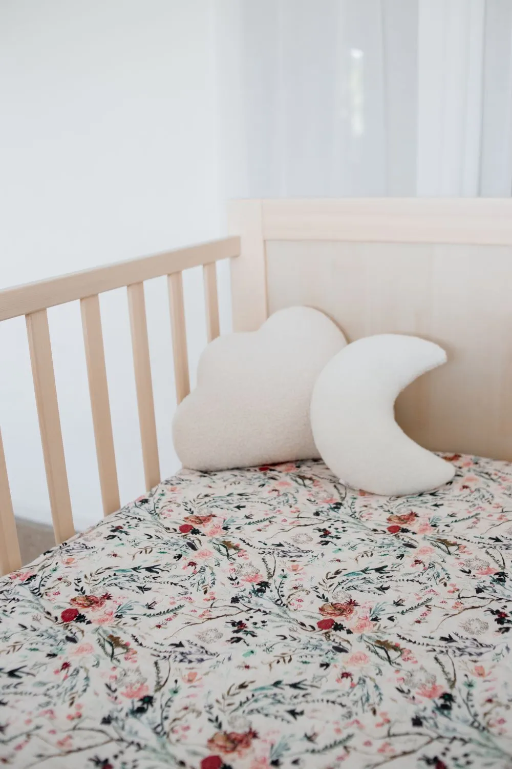Bambella 2-in-1 Waterproof Cot Sheet & Mattress Protector | Wildflowers