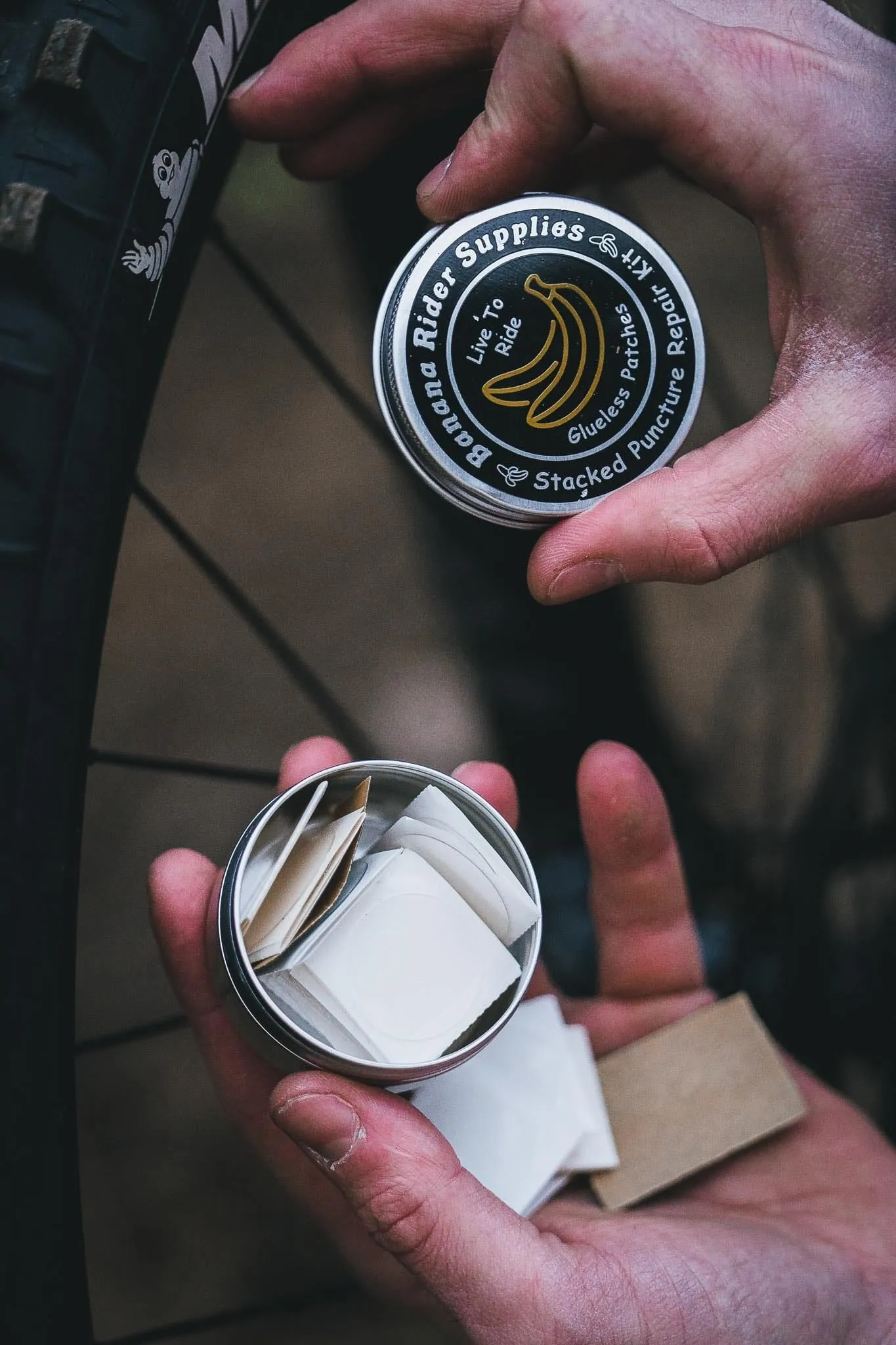 Banana Rider Glue-less Puncture Repair Kit