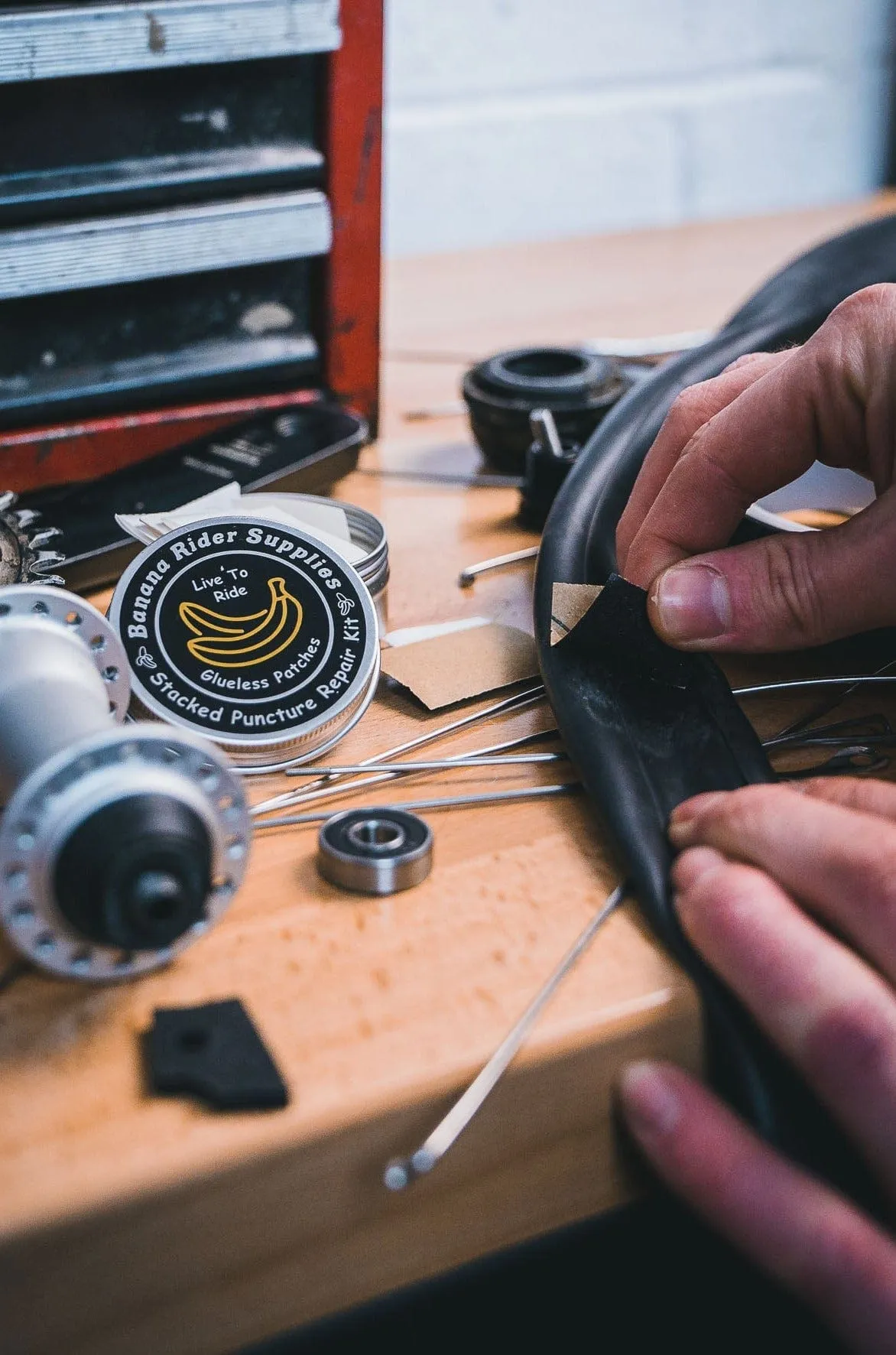 Banana Rider Glue-less Puncture Repair Kit