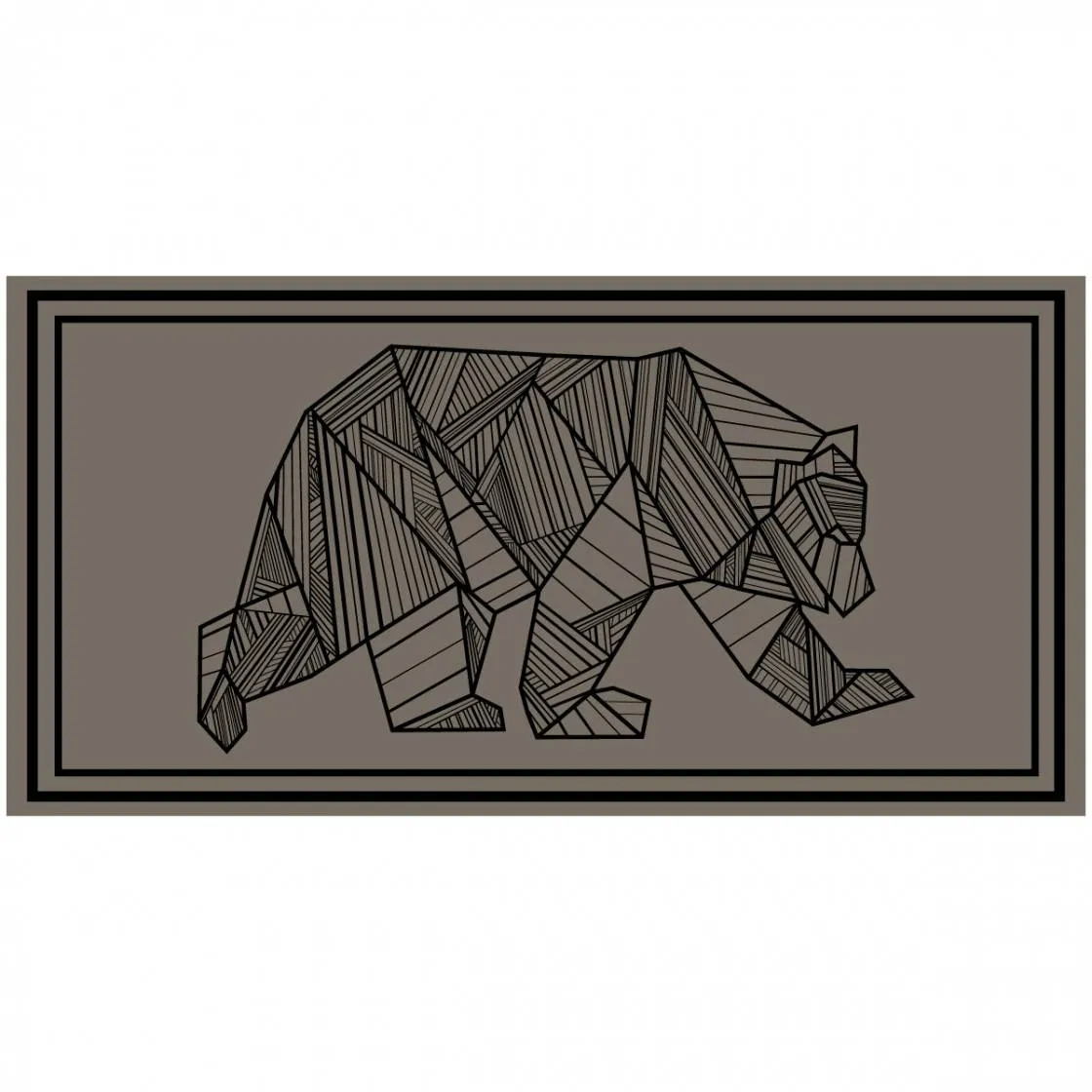 BEAR OUTDOOR MAT- 18X9
