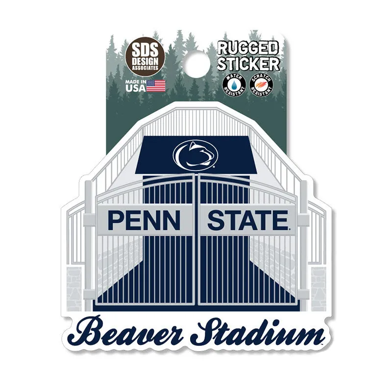 Beaver Stadium Gates Rugged Sticker