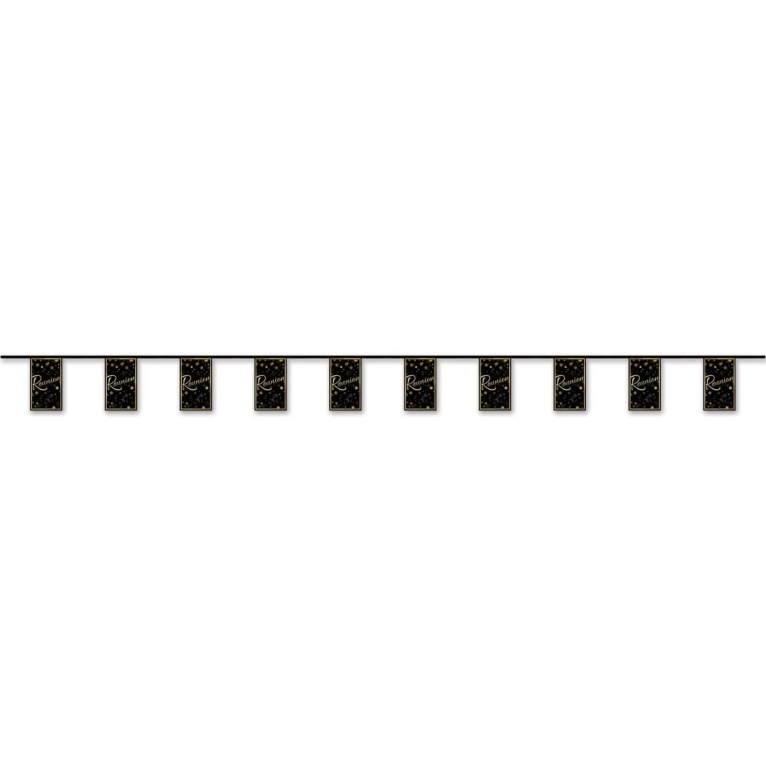 Beistle Reunion Pennant Banner 9 in  x 10' (1/Pkg) Party Supply Decoration : General Occasion