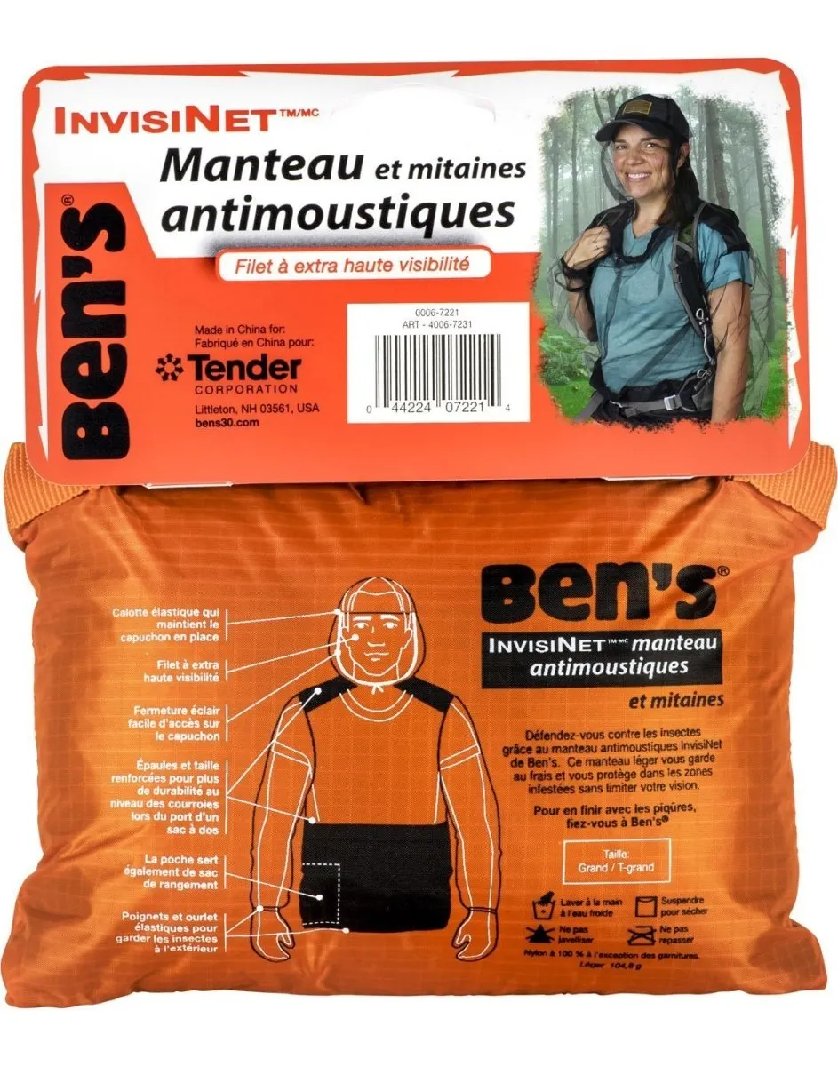 Ben's® InvisiNet Bug Jacket & Mitts