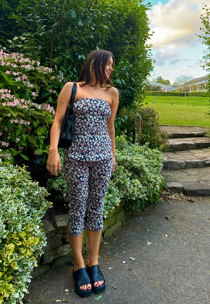 BLOSSOM BANDEAU SPLIT TOP