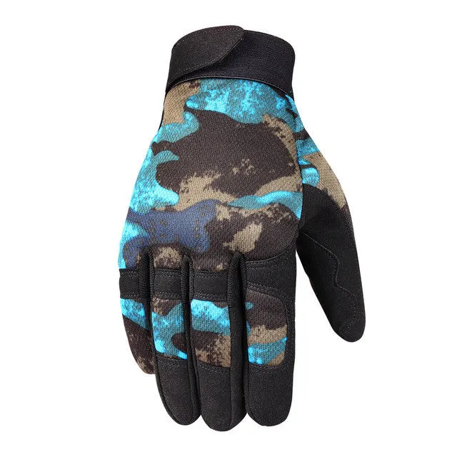 Breathable Multicam Camouflage Tactical Finger Gloves