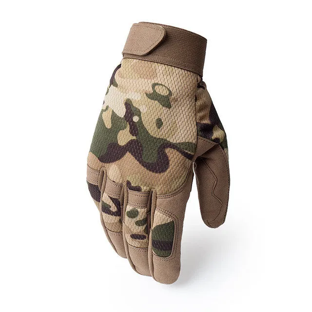 Breathable Multicam Camouflage Tactical Finger Gloves