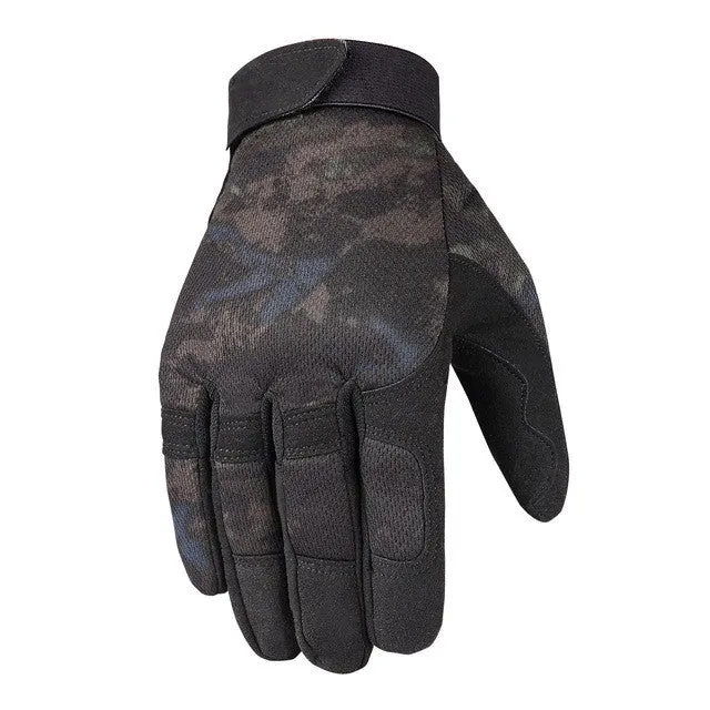 Breathable Multicam Camouflage Tactical Finger Gloves