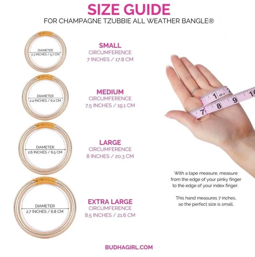 BuDhaGirl All Weather Bangle Champagne