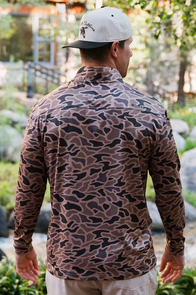 Burlebo Gauge Camo Quarter Zip