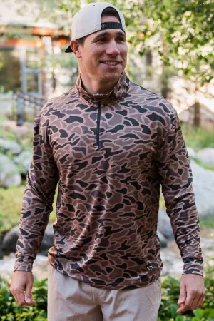 Burlebo Gauge Camo Quarter Zip