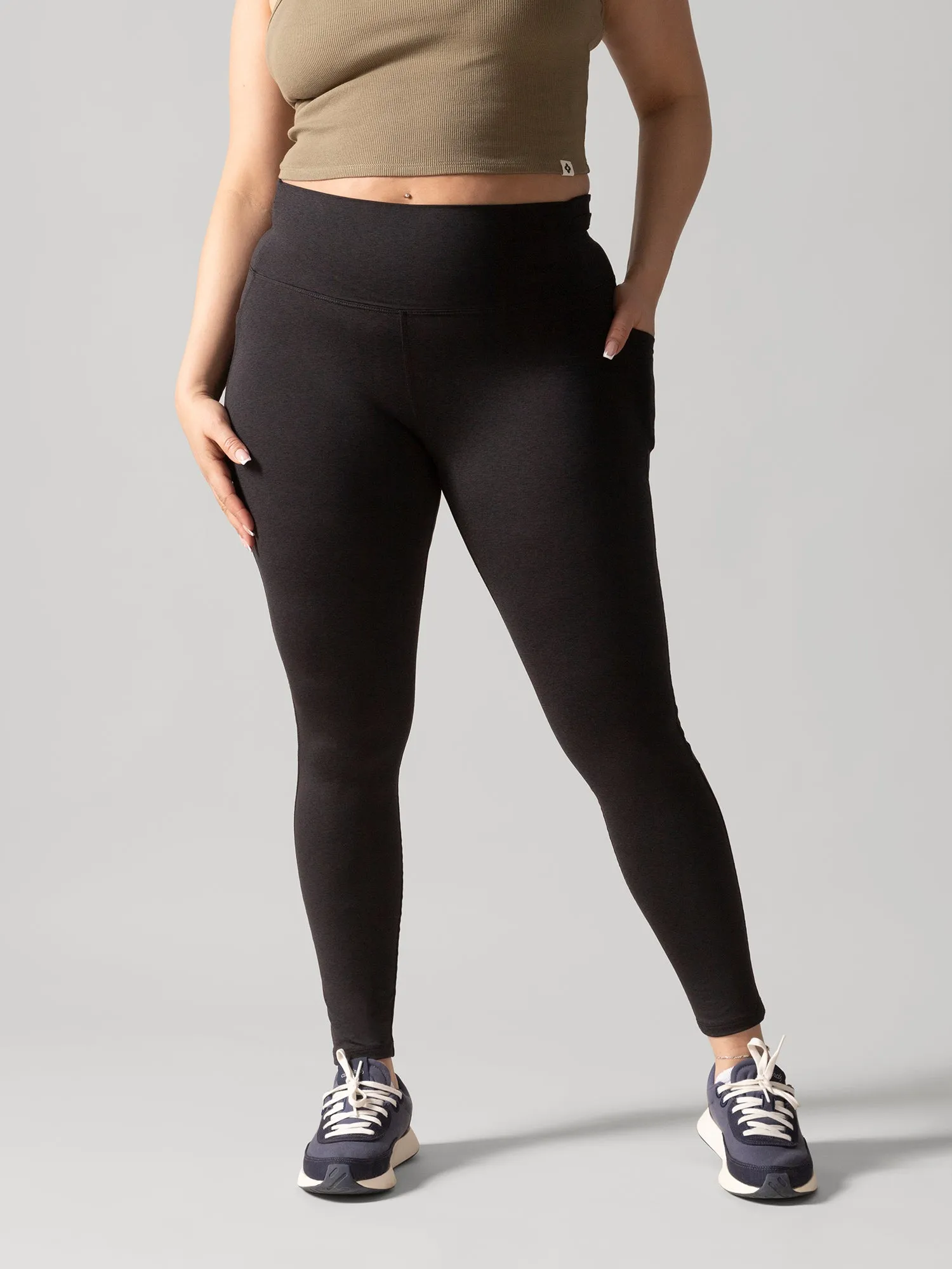 Buttery Soft BFF High-Rise Legging with Pockets - Total Eclipse