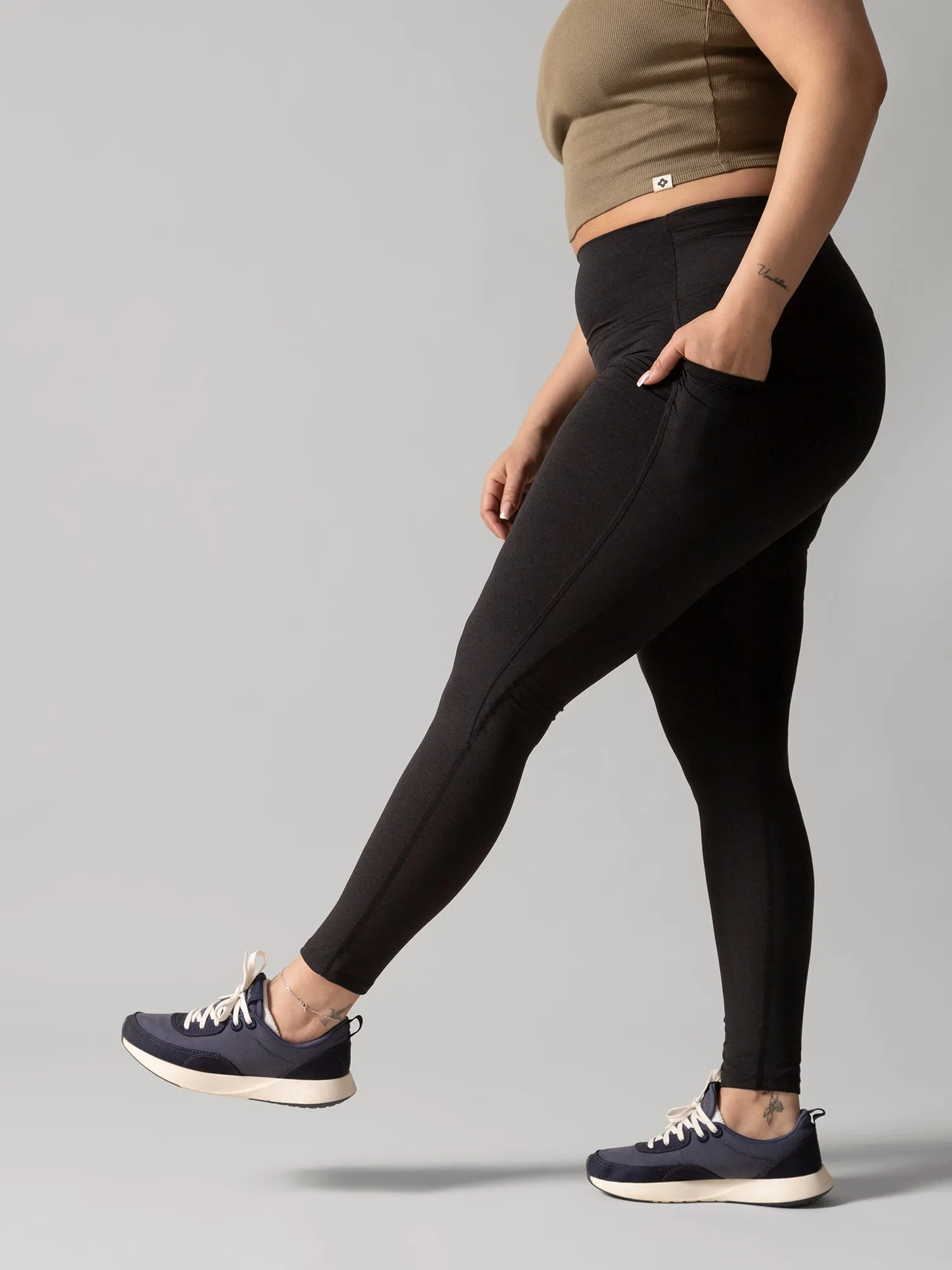 Buttery Soft BFF High-Rise Legging with Pockets - Total Eclipse
