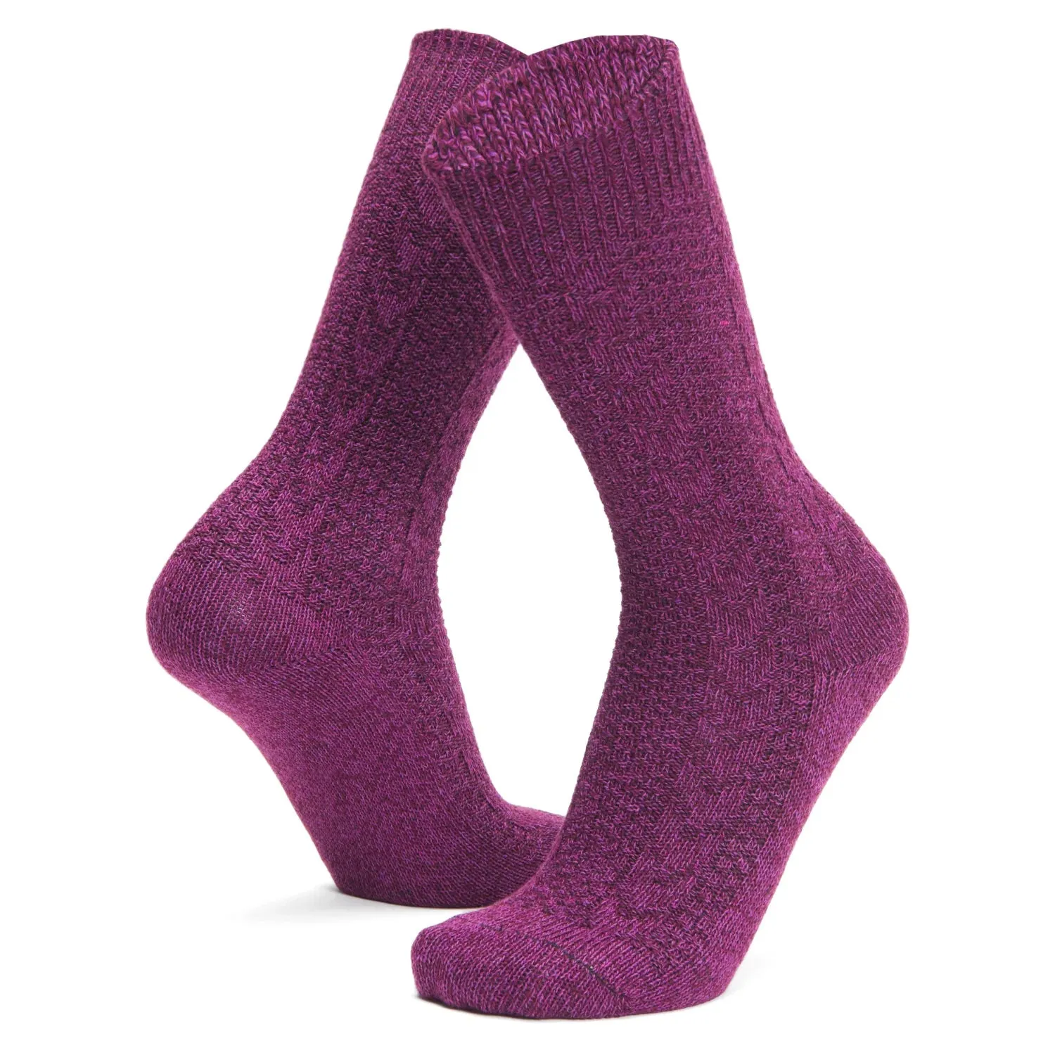 Cable Curl Lightweight Crew Everyday Sock