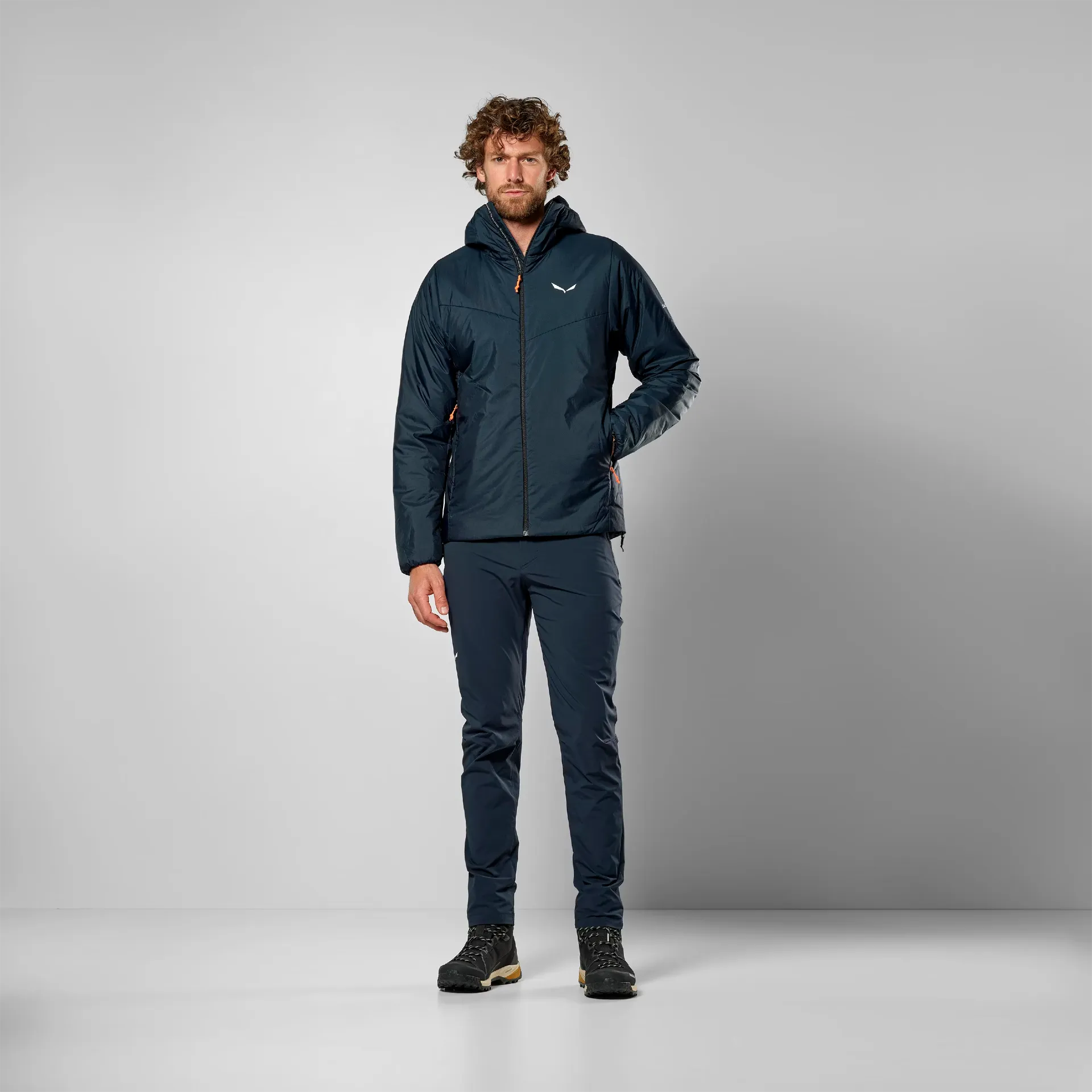 CATINACCIO 2 TIROLWOOL RESPONSIVE HOODED MEN'S JACKET - NAVY BLAZER
