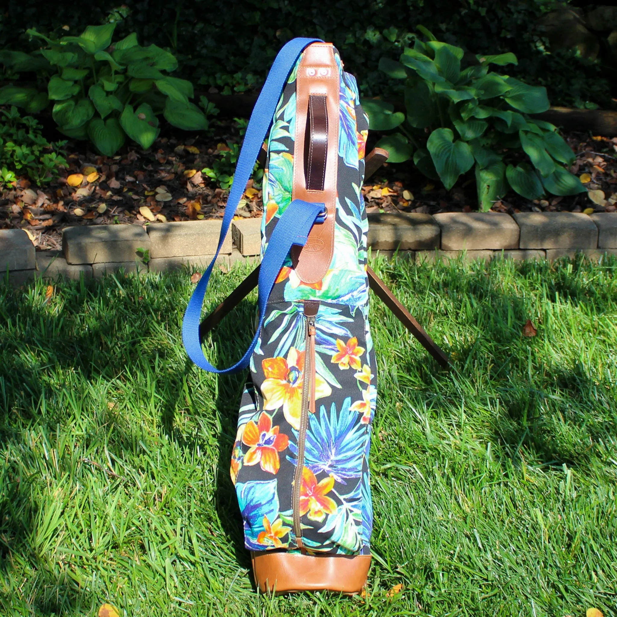 Caviar Tropical Floral Sunday Golf Bag