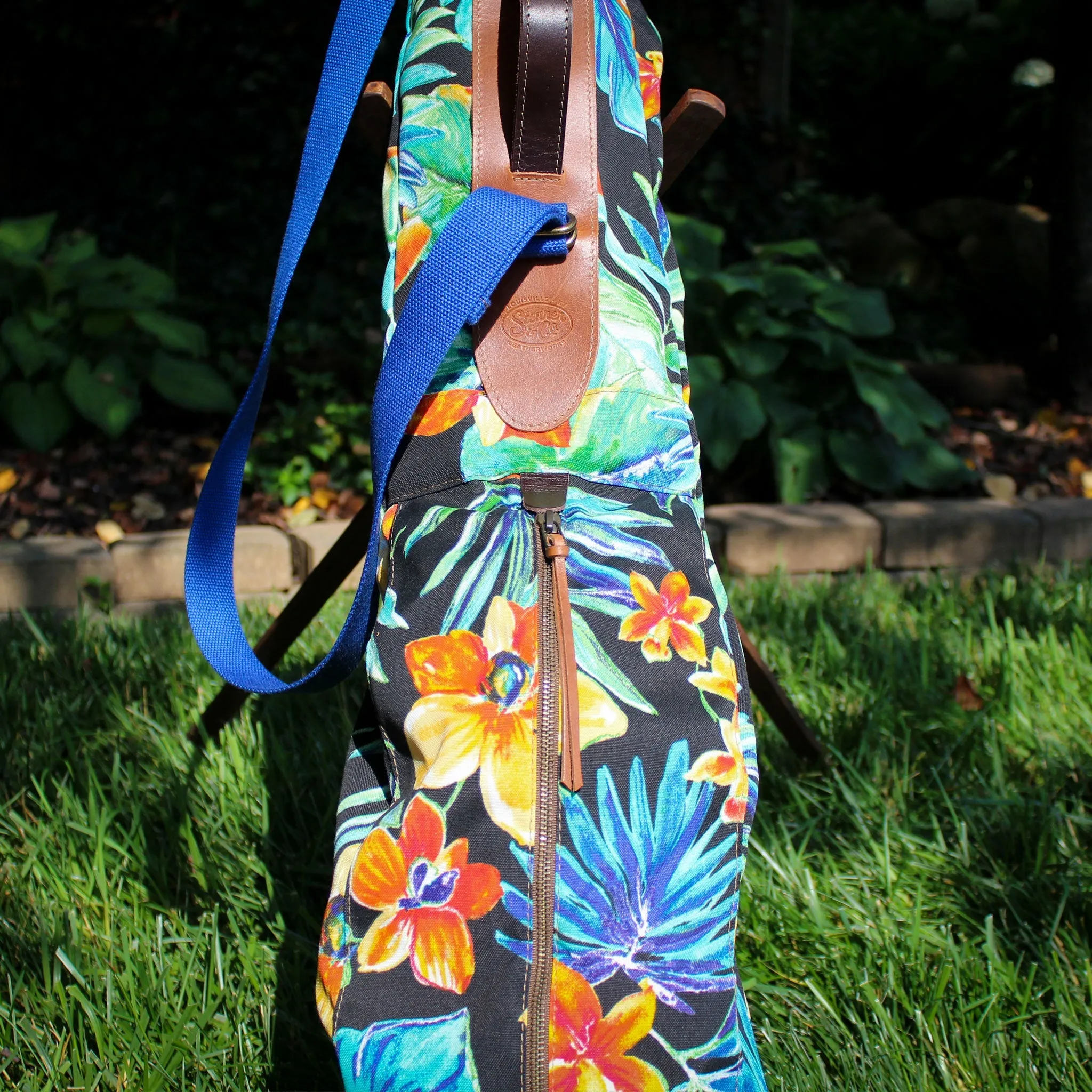 Caviar Tropical Floral Sunday Golf Bag