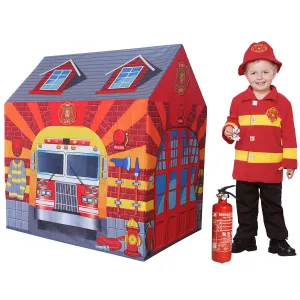 Children’s 2 Person Fire Station | Fireman Play Tent | Den | Role Play Fun
