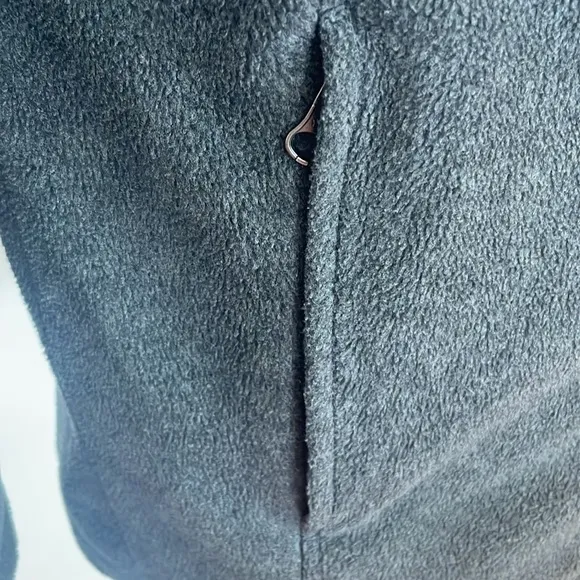 Columbia fleece jacket hood full zipper charcoal gray size L unisex