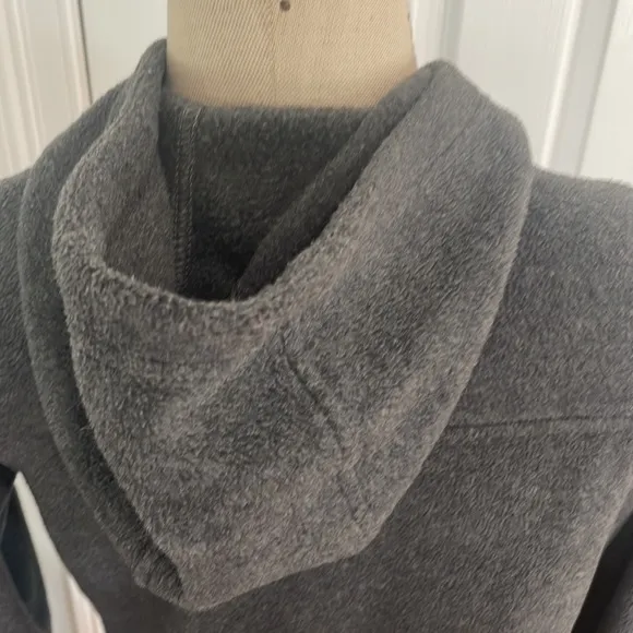 Columbia fleece jacket hood full zipper charcoal gray size L unisex