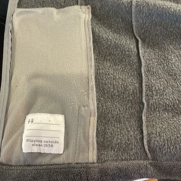 Columbia fleece jacket hood full zipper charcoal gray size L unisex