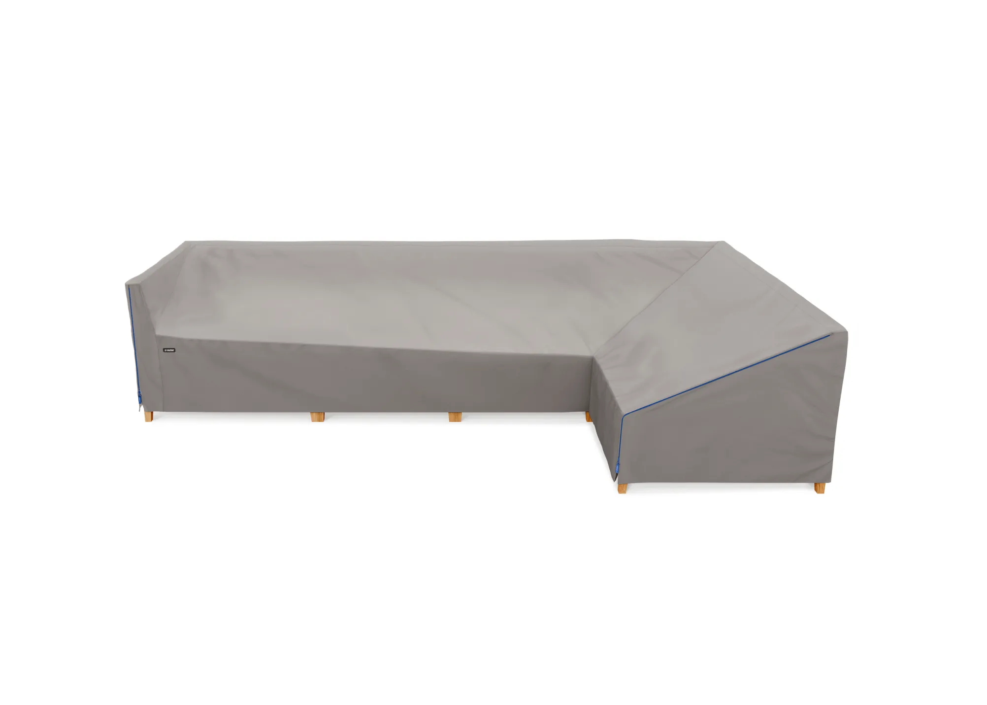 Cover for Teak L Sectional - 5 Seat - Left