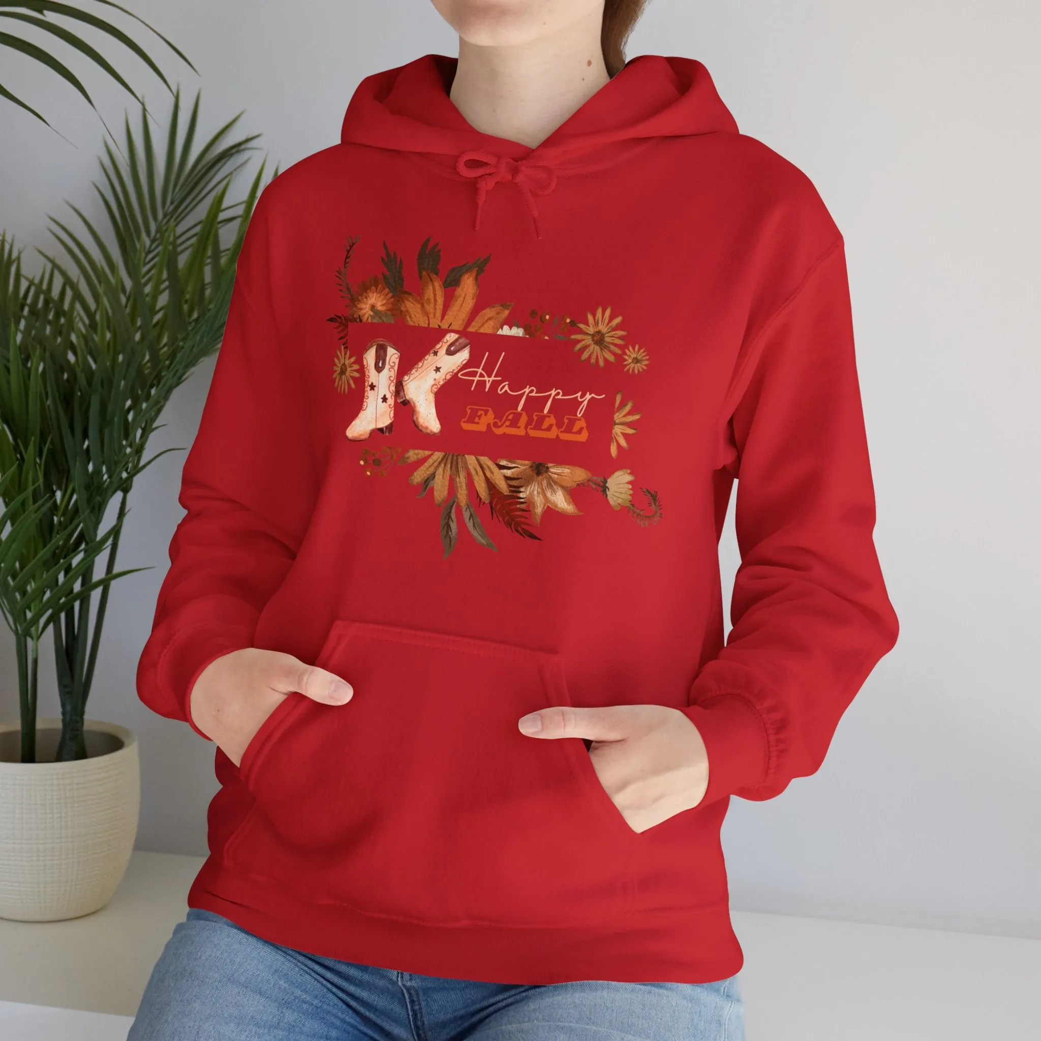Cowboy Boots Fall Unisex Hoodie