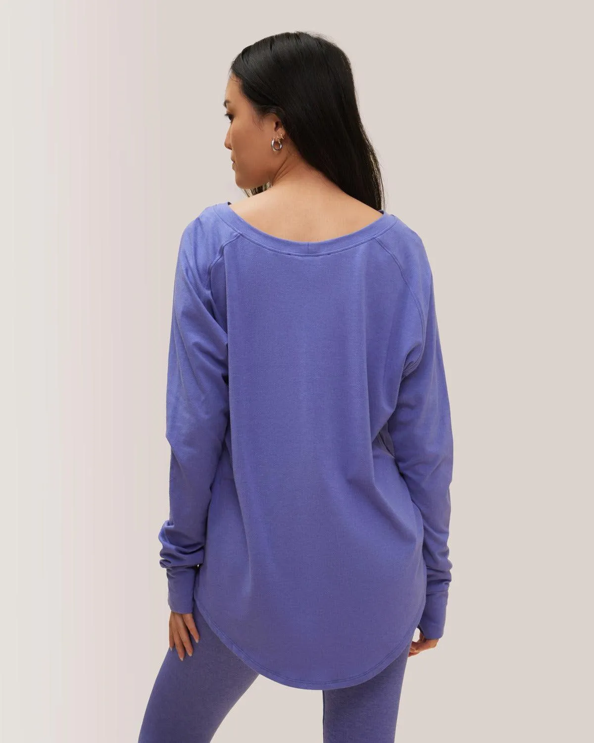 Cozy Long Sleeve Shirt - Iris