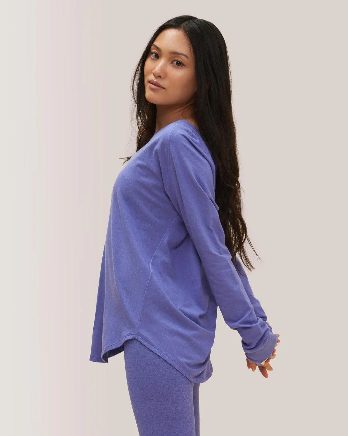 Cozy Long Sleeve Shirt - Iris