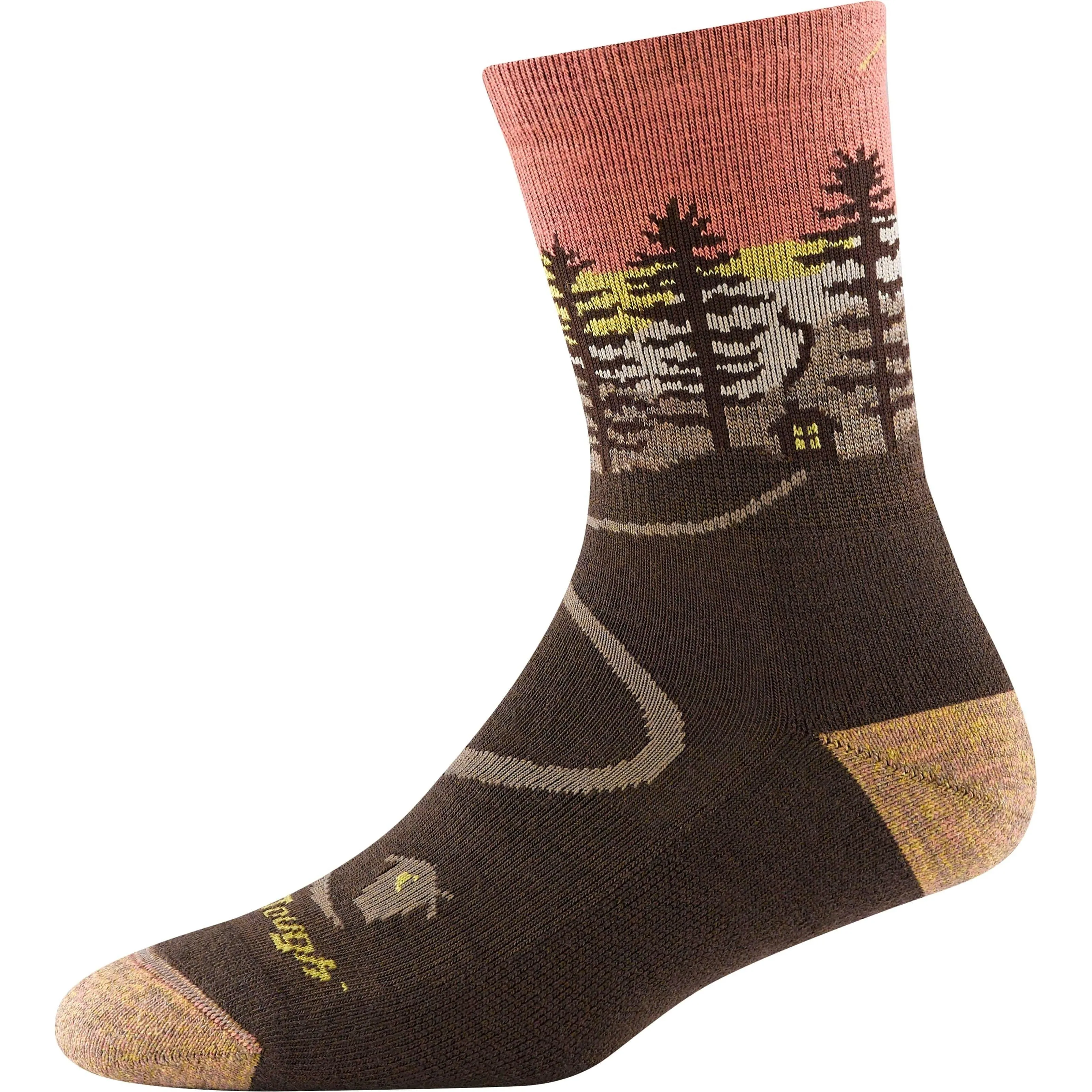 Darn Tough Womens Northwoods Micro Crew Midweight Hiking Socks