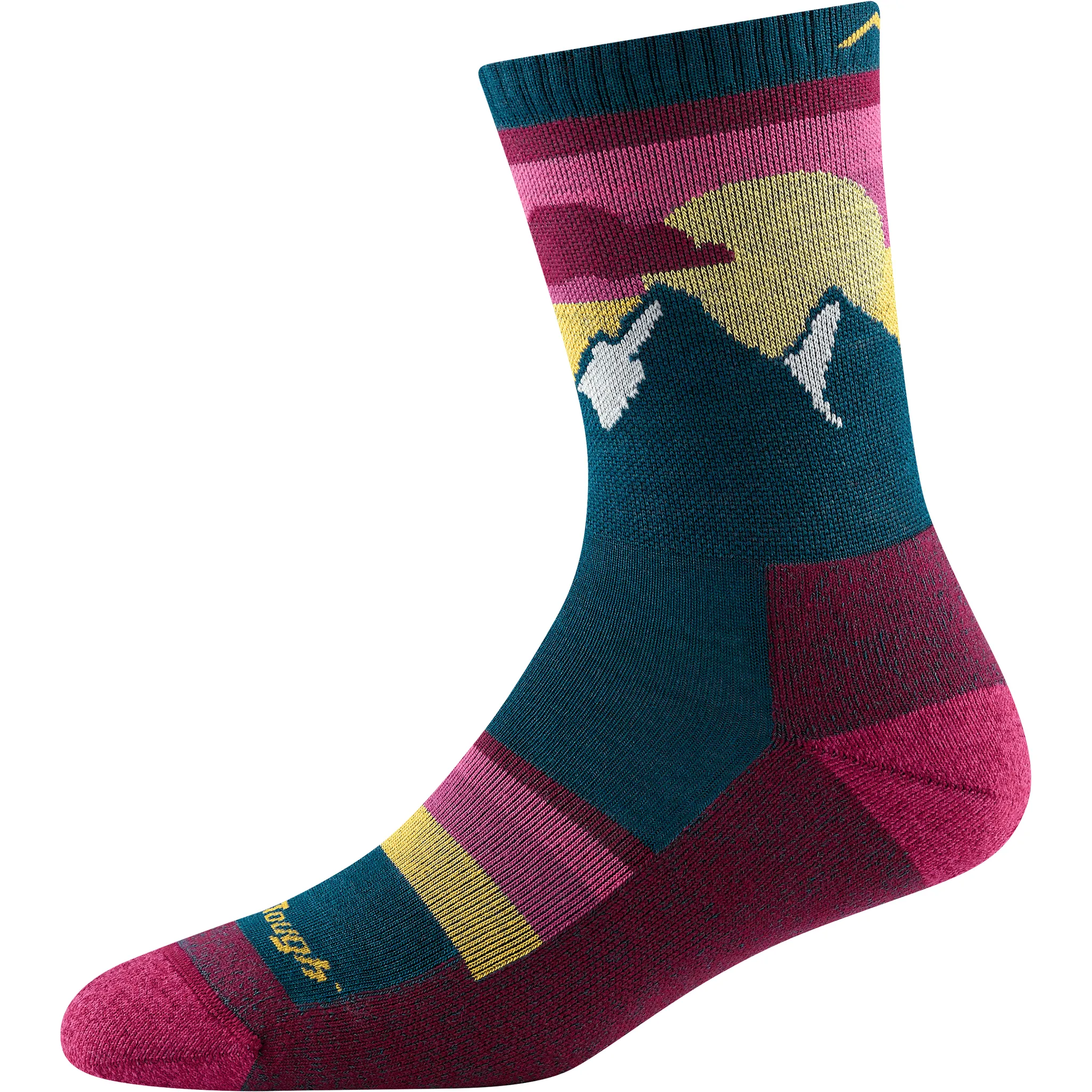Darn Tough Womens Sunset Ledge Micro Crew Lightweight Hiking Socks