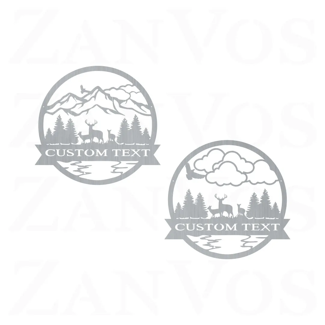 Deer Outdoor Monogram