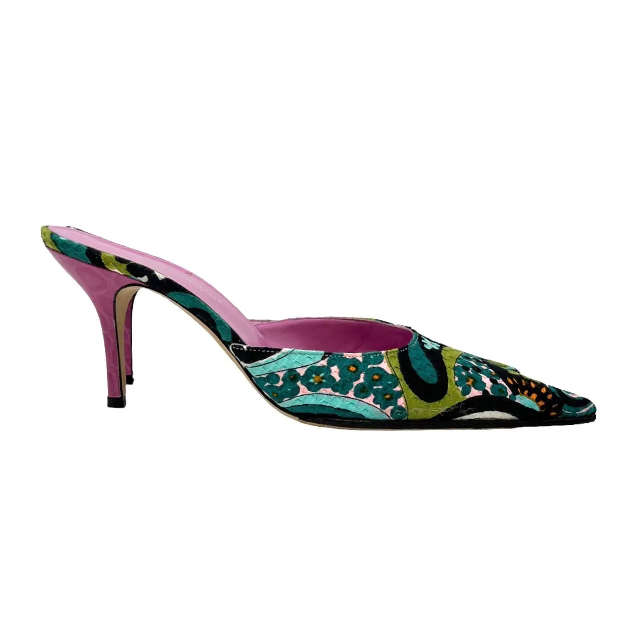 Dolce & Gabbana Multicolor Print Heels