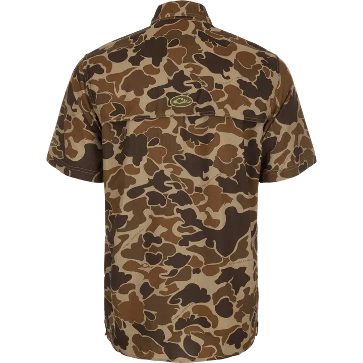 Drake Short-Sleeved Flyweight Camo Hunting Shirt