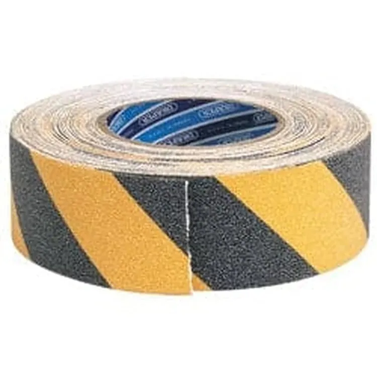 Draper Heavy Duty Safety Grip Tape Roll, 18M X 50Mm, Black And Yellow Dr-65440