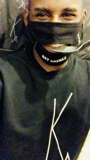 Eat Anyway Key Affirmation Face Mask