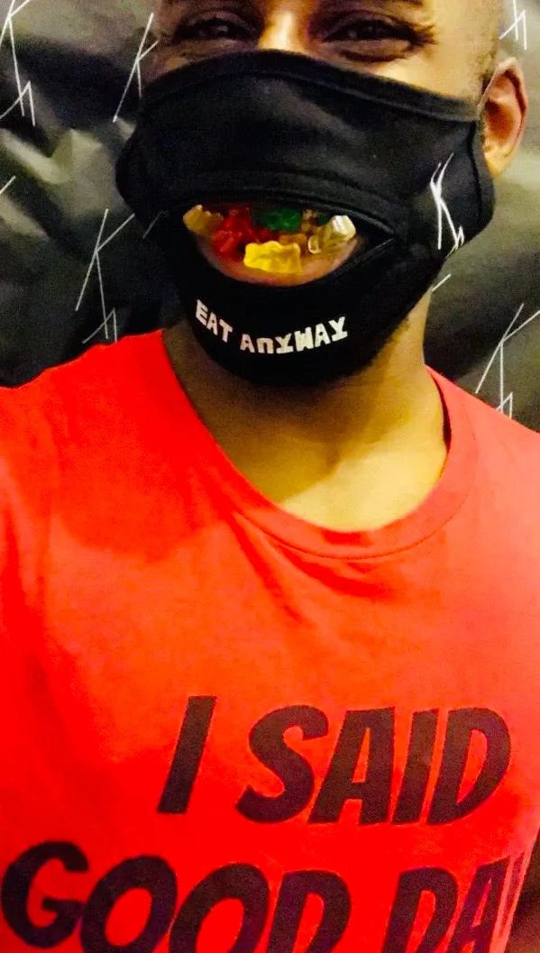 Eat Anyway Key Affirmation Face Mask