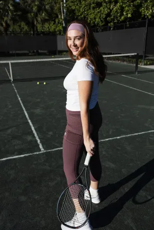 Elderberry Skirted Leggings Mid-calf length
