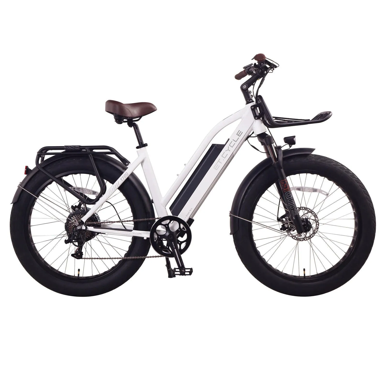 ET-Cycle T720 Fat Trekking Step-thru E-Bike, 48V 15Ah, 720Wh Battery