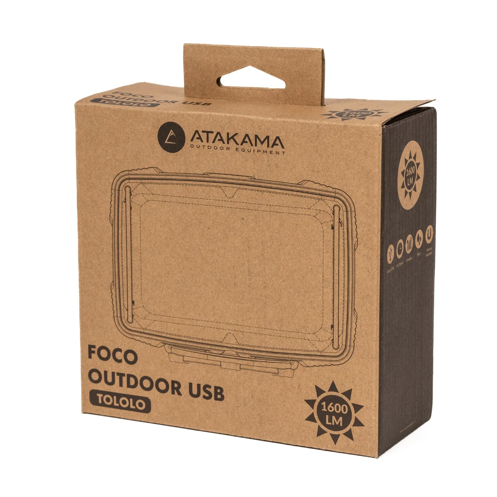 Foco outdoor Tololo 1600 lm camping/trekking Atakama Outdoor