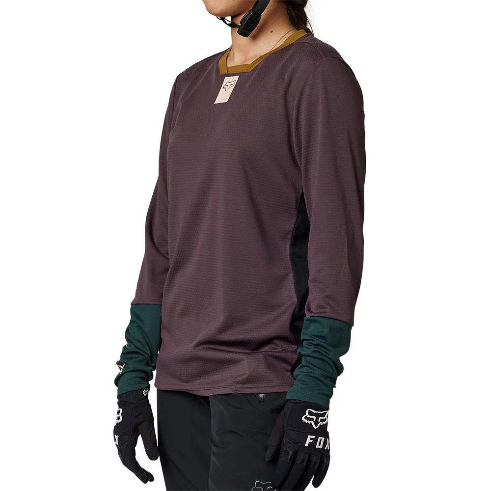Fox Womens Defend Ls Jersey [Rootbeer]