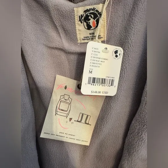 FP Movement Know The Ropes Packable Utility Vest NWT Oyster Combo